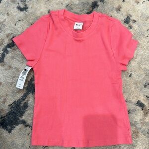 Aritzia ribbed crop tshirt